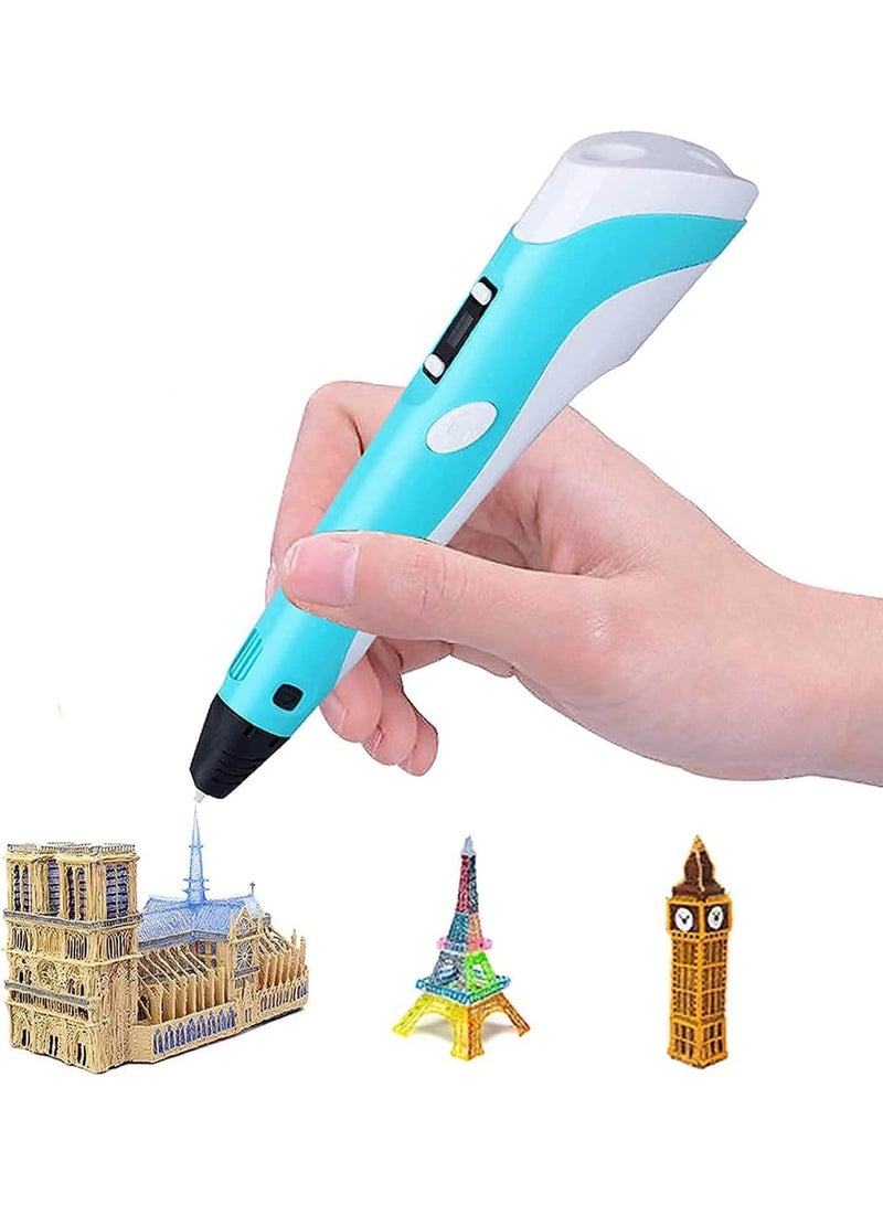 ايرس قلم الرسم ثلاثي الأبعاد 2 الاحترافي - قلم رسم متقدم للطباعة ثلاثية الأبعاد مزود بثلاث خيوط ABS/PLA مقاس 1.75 مم - أداة تعليمية ونمذجة إبداعية للأطفال والفنانين والهواة - Image 1