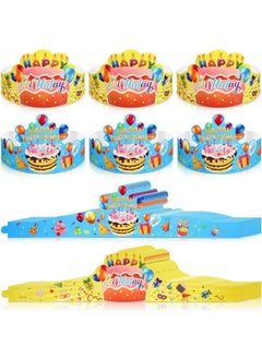 Zonon 36 Pieces Birthday Crowns For Kids Classroom Adjustable Colorful Happy Birthday Hats For Family Birthday Classroom School Teachers Students Kindergarten Vbs Party Supplies  - Image 2