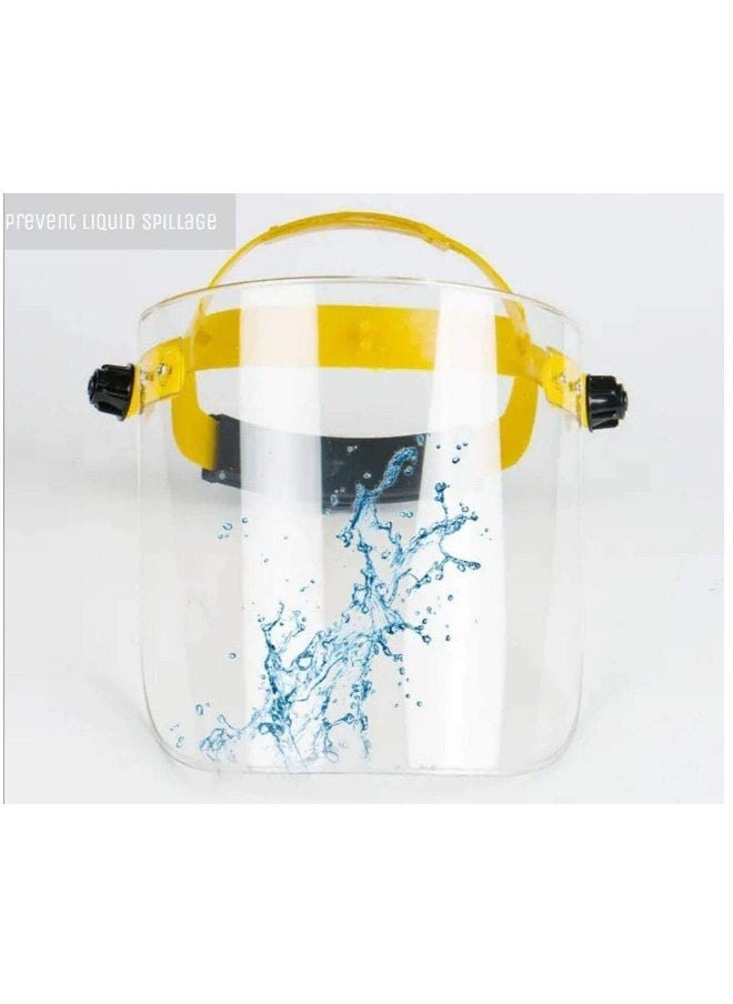 Generic - Clear Face Shield | Reusable Full Face Protection, Eyes, Nose & Mouth Coverage, Lightweight Polycarbonate Visor - Image 1