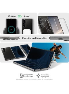 Spigen غطاء حماية Air Skin لهاتف Samsung Galaxy Z Fold 6 (2024) - شفاف للغاية  - Image 3