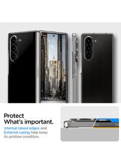 Spigen غطاء حماية Air Skin لهاتف Samsung Galaxy Z Fold 6 (2024) - شفاف للغاية  - Image 4
