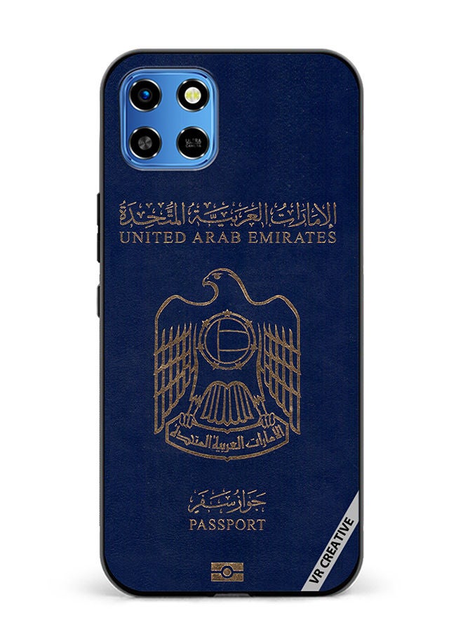 VR CREATIVE Protective Case Cover For Infinix Smart 6 HD Uae Passport Design Multicolour - Image 1
