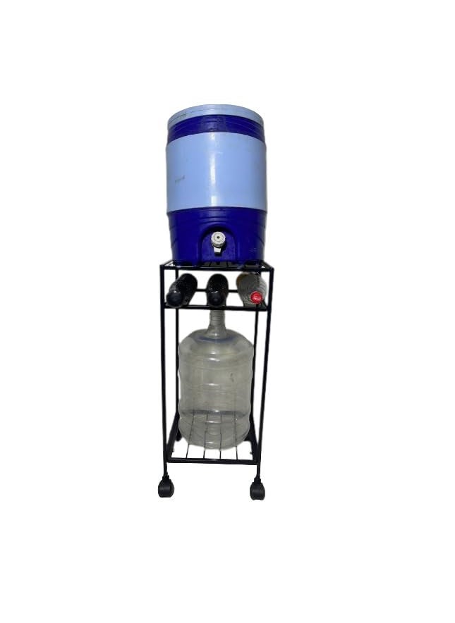 A to Z Hub A TO Z Hub Stylish and Useful 3 TierSELF with Wheels Water Dispenser 20LTR Can and 1 LTR Water Bottle StandMatka Pot StandBislery Bottle Holder Rack for KitchenOfficeHotelSchoolShop  - Image 4
