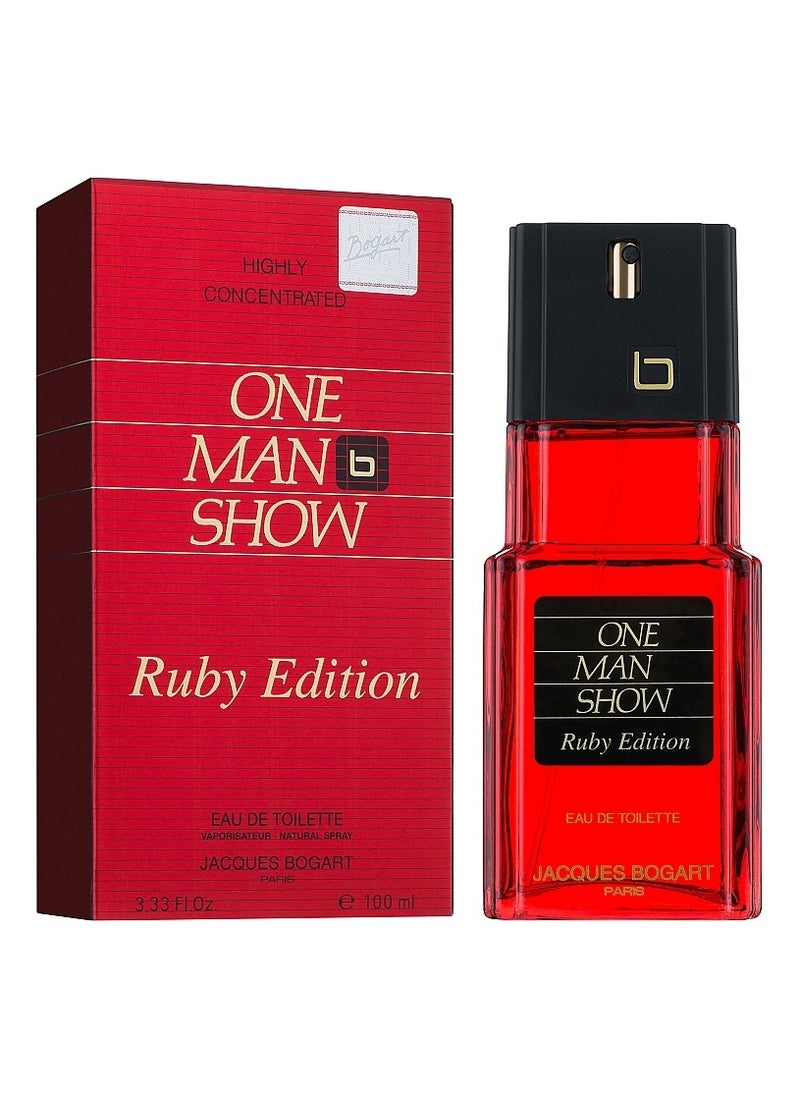 Jacques Bogart - One Man Show Ruby Edition Eau De Toilette 100ml Fragrance - Image 1