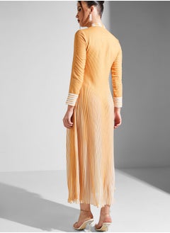 Threadz by Ajooni Button Detail Plisse Dress  - Image 2