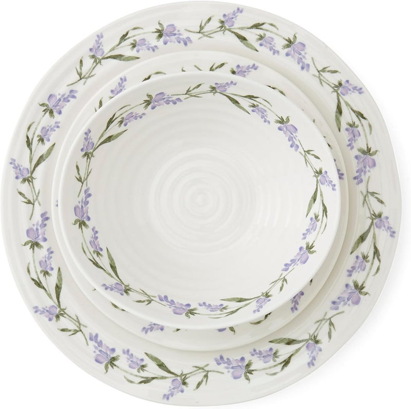 Portmeirion Spode Lavandula 12 Piece Dinnerware Set  Made from Porcelain  Sophie Conran Collection  Microwave and Dishwasher Safe  Home  Restaurant Dcor Essential  For Serving Hosting and Entertainment - Image 2