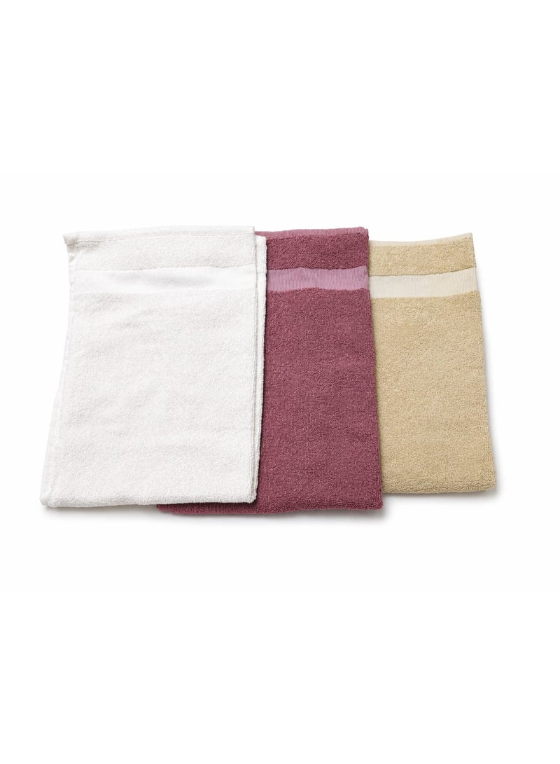 High-quality cotton towel set, 40x60 cm, 3 pieces - Image 2