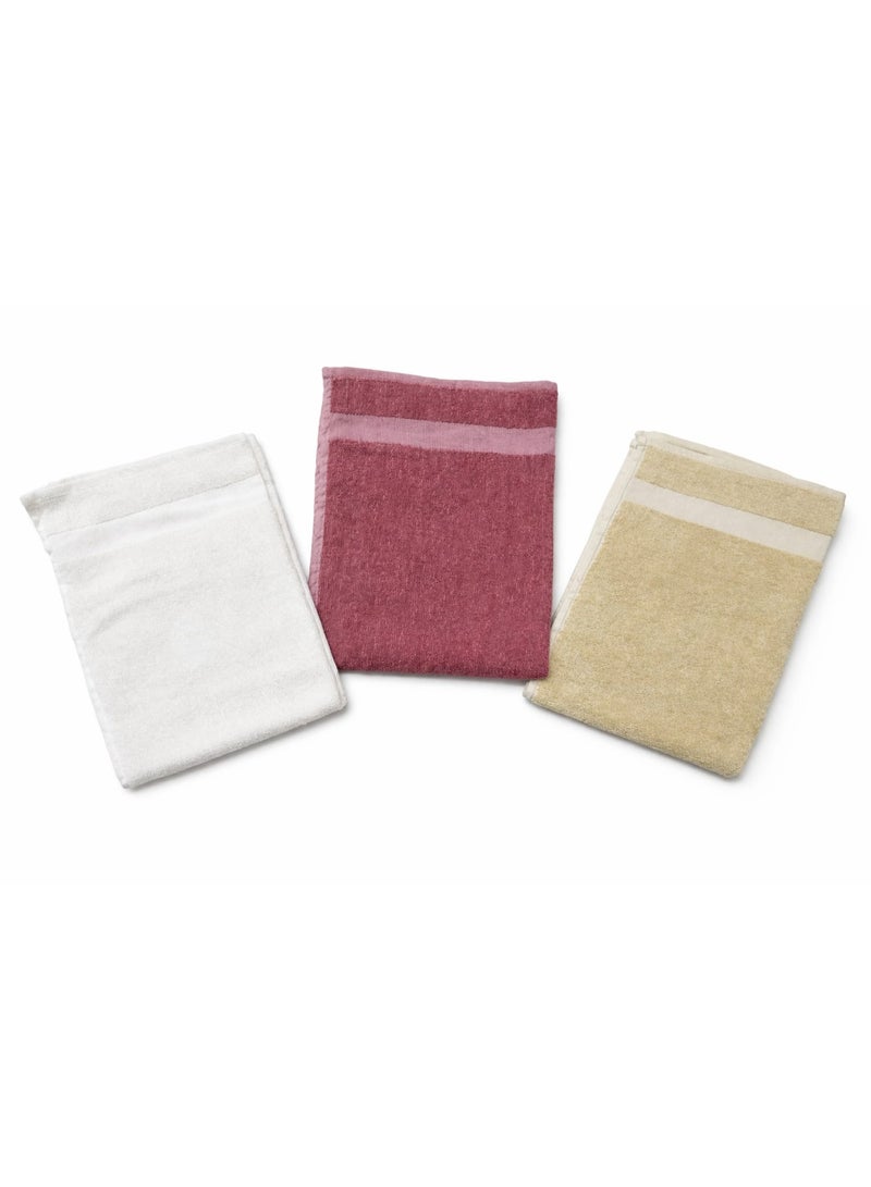 High-quality cotton towel set, 40x60 cm, 3 pieces - Image 1