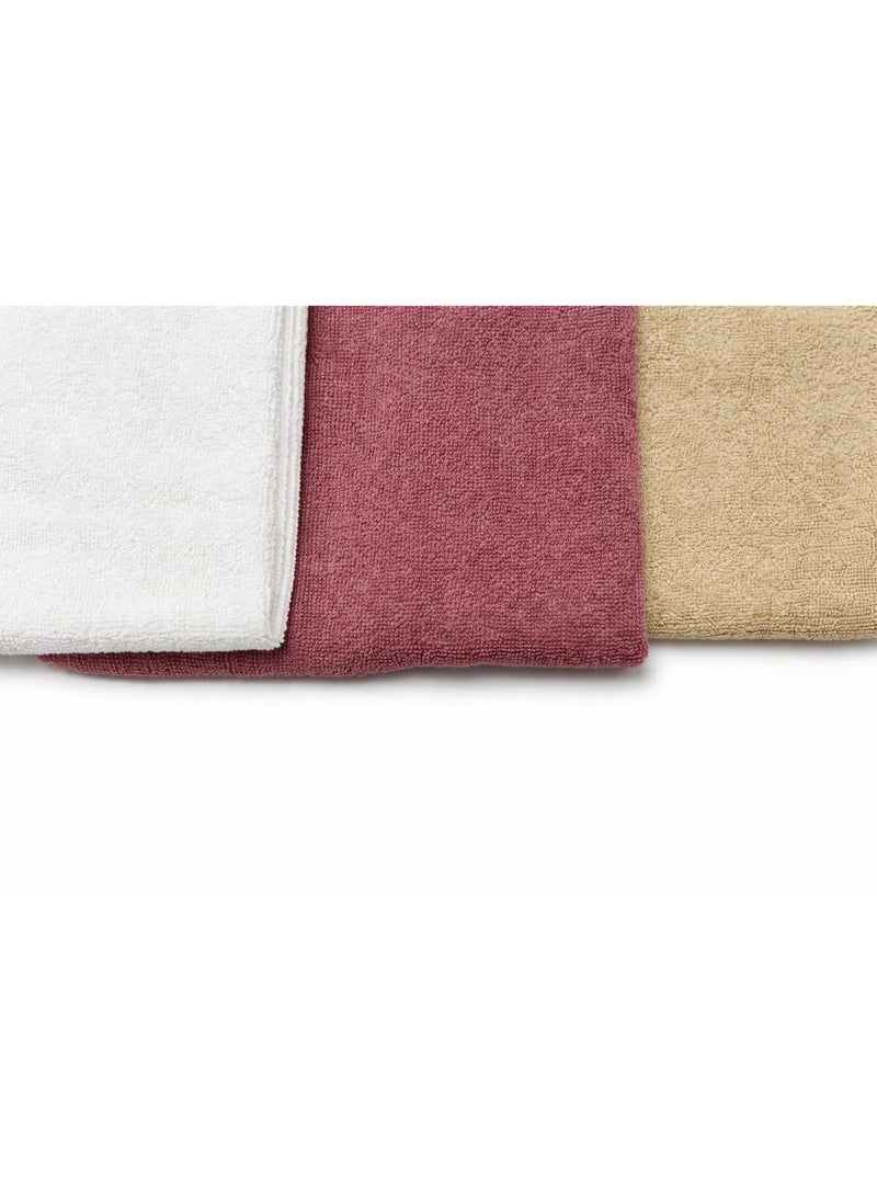 High-quality cotton towel set, 40x60 cm, 3 pieces - Image 3