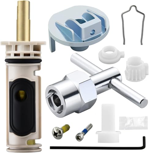 Tearel 1222 Cartridge Kit for Moen 1222 Replacement Cartridge with Removal Tool 104421 and Handle Adapter 116653, for Moen Posi Temp Shower Repair - Image 1