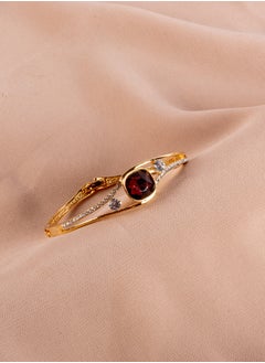 Platinum Red Zirconic Bracelet Gold