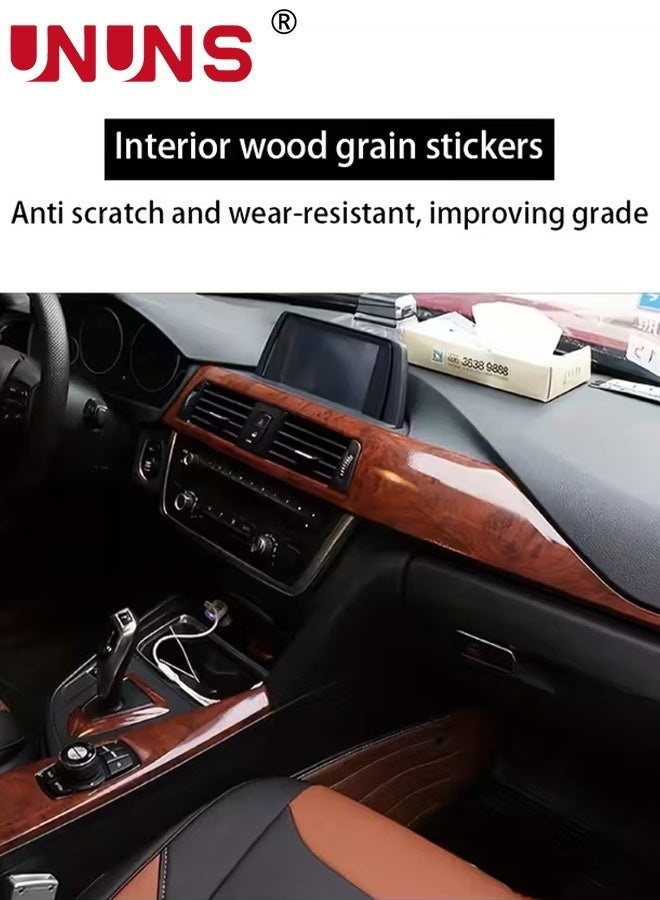 UNUNS Car PVC Wrap,Brown Roll Sticker Car Body Films,Self Adhesive Film Fit for Cars Auto Replacement Parts DIY Sticker,30x150cm - Image 5