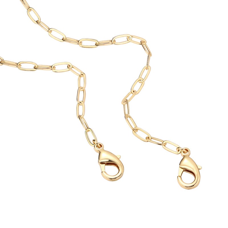 PAVOI 14K Gold Plated Paperclip Chain Necklace | Adjustable Necklaces for Women (S, Gold Plated) - Image 3