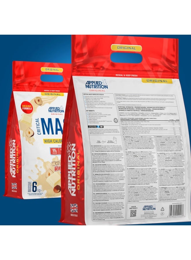 Applied Nutrition Critical Mass High Calorie Gainer, Original Formula, White Choco Hazelnut, 6 Kg - Image 5