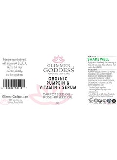 glimmer goddess Organic Face Serum With Pumpkin And Vitamin E 1 Oz  - Image 4