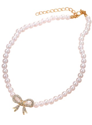 Pearl Necklace with Crystal Bow Pendant - pzsku/Z68148713D5370E174AC2Z/45/1750169371/23991394-77a5-46af-9112-60301855d5ba
