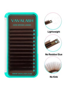 VAVALASH Colored Lash Extensions Dark Brown Eyelash Extensions 0.03 0.05 0.07 Volume Lash Extension 8-15mm Mixed Lashes C D Curl Premium color Lashes Extension(Dark Brown-0.05-D-8-15mm) - pzsku/Z6814AE4F9108C0D34EC1Z/45/_/1732885210/18bffcff-3a4d-4704-8716-23e08ff7ea2e