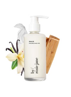 By Rosie Jane Everyday Body Milk Dulce  Hydrating Toner  Body Moisturizer to Help Even Skin Tone  Infused with Soothing Aloe Vera and Turmeric Root to Promote AntiAging 5 Ounce