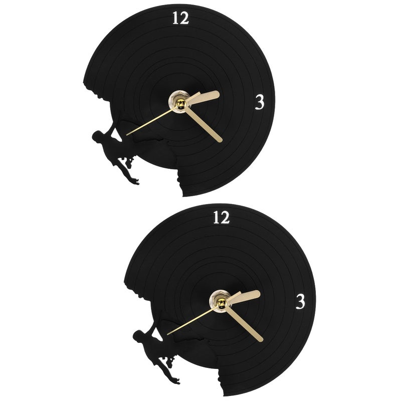 2pcs Refrigerator Magnetic Clock Decorative Magnetic Clock Fridge Magnetic Clock for Home - Image 1