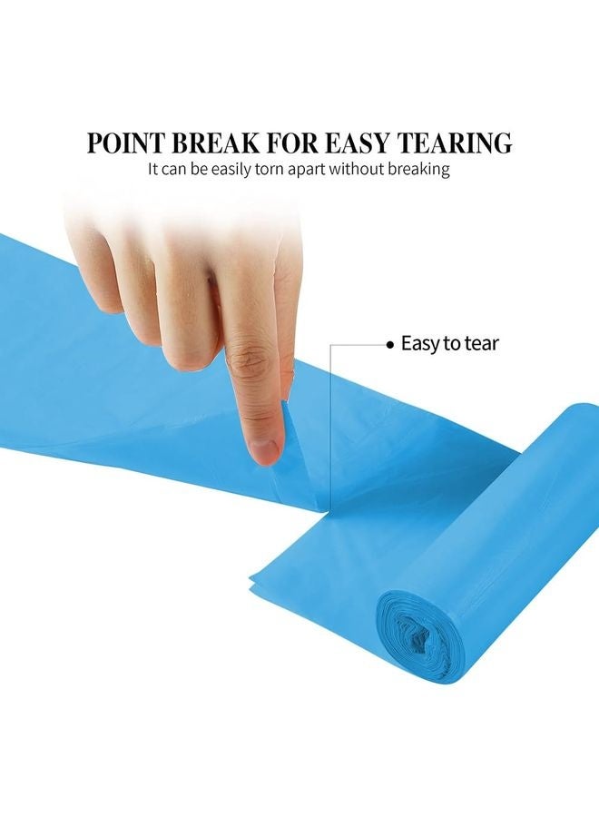 HOMESTAR 3 Rolls Small Trash Bags - 60 Counts Durable 4 Gallon Small Garbage Bags for home office kitchen Bathroom Bedroom Trash Can liners（Blue） ﻿ - Image 3