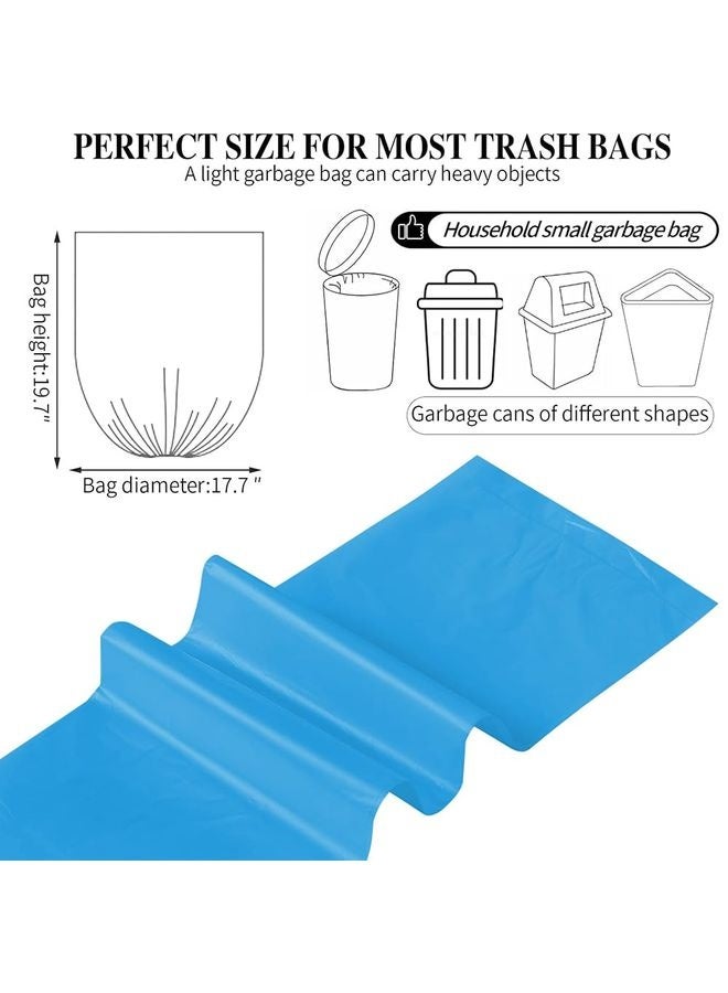 HOMESTAR 3 Rolls Small Trash Bags - 60 Counts Durable 4 Gallon Small Garbage Bags for home office kitchen Bathroom Bedroom Trash Can liners（Blue） ﻿ - Image 2
