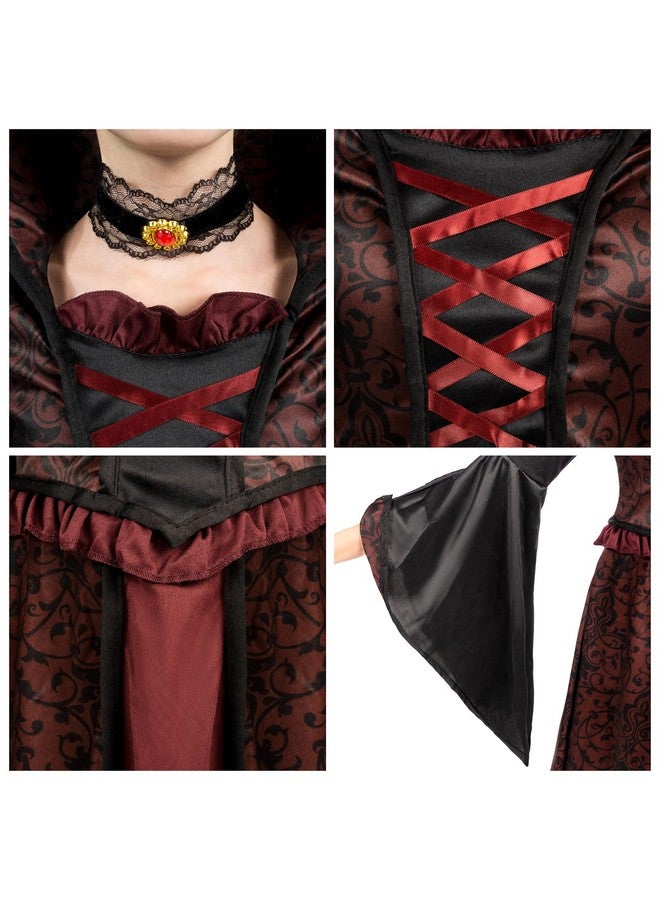 Spooktacular Creations Spooktacular Creations Halloween Royal Vampire Costume Set for Girls Halloween Dress Up Party, Cosplay, Vampire-Themed Party  - Image 2