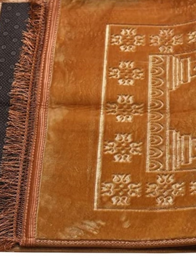 Premium Comfort Prayer Mat Soft and Durable Prayer Mat for Daily Prayers 120x80cm Beige Color  - Image 3