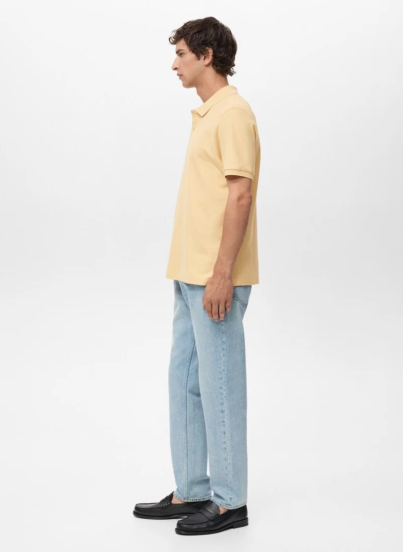 Mango Man Regular-Fit Cotton Piqué Polo Shirt
