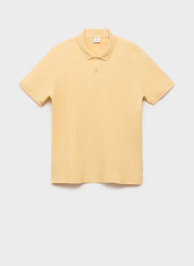 Mango Man Regular-Fit Cotton Piqué Polo Shirt