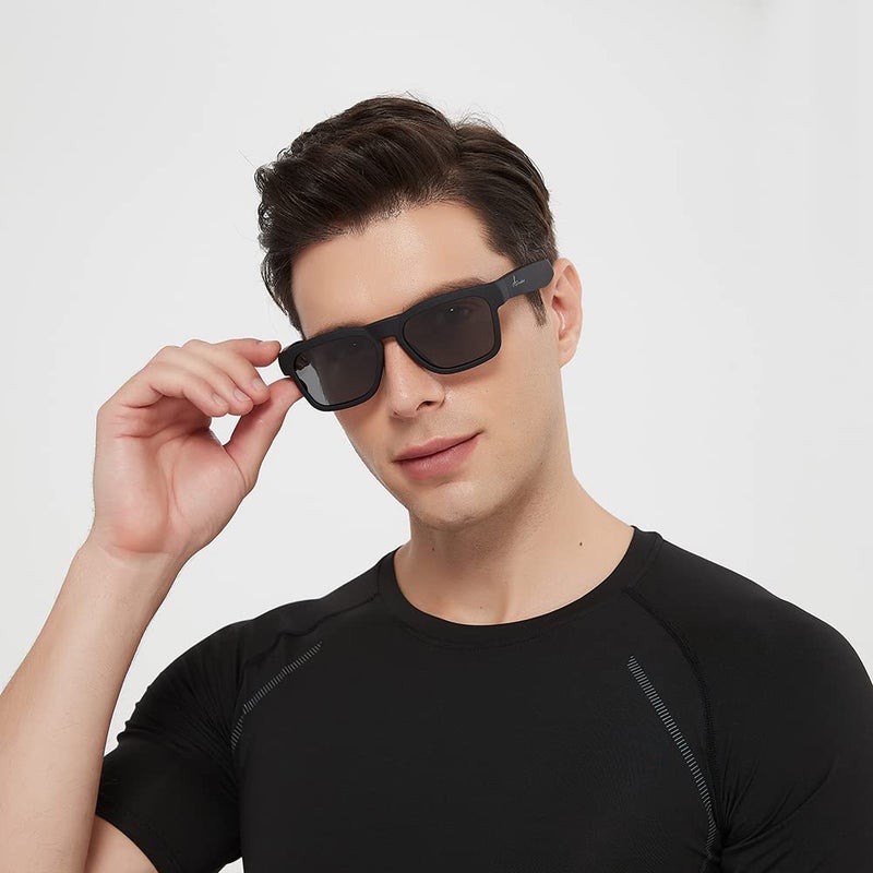 OhO sunshine OhO Smart Glasses,Safety Glasses with Bluetooth Speaker,Indoor/Outdoor UV Protection and Voice Control,Unisex(Blue Light Lens) - Image 4