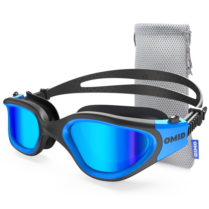 OMID Swim Goggles, P2 Polarized Swimming Goggles for Men Anti-fog Goggles Swimming for Adult Women - Image 1