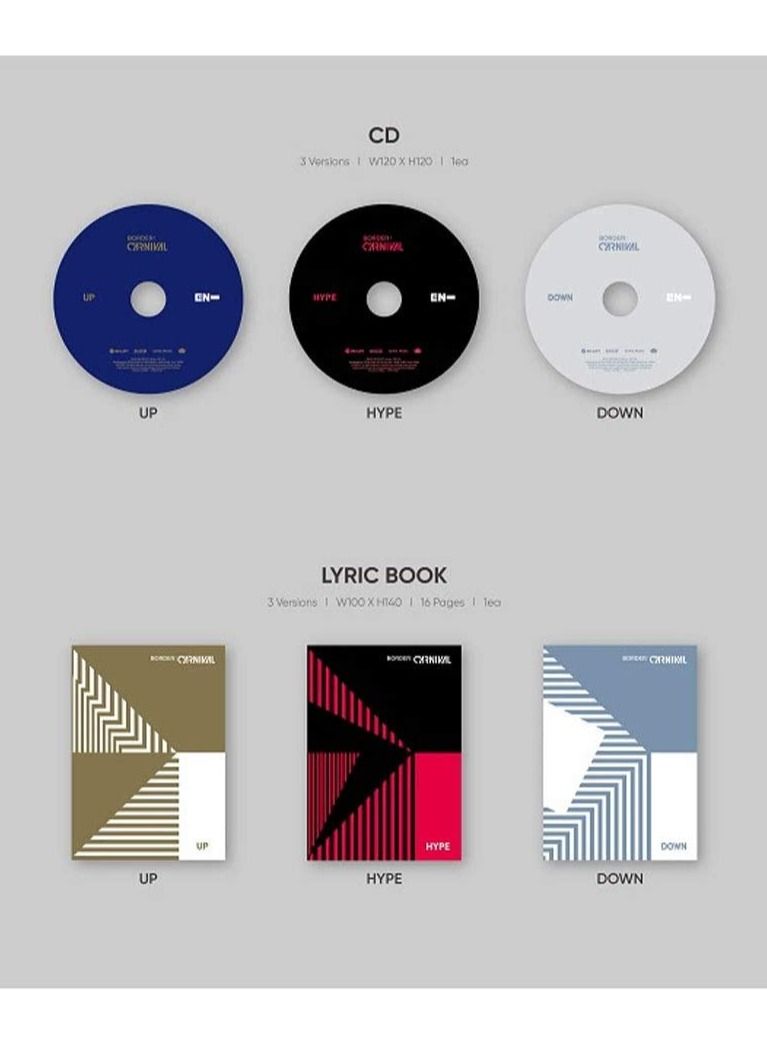 Belift Lab Enhypen 2nd Mini Album Border Carnival K Pop CD Hype Version - Image 3