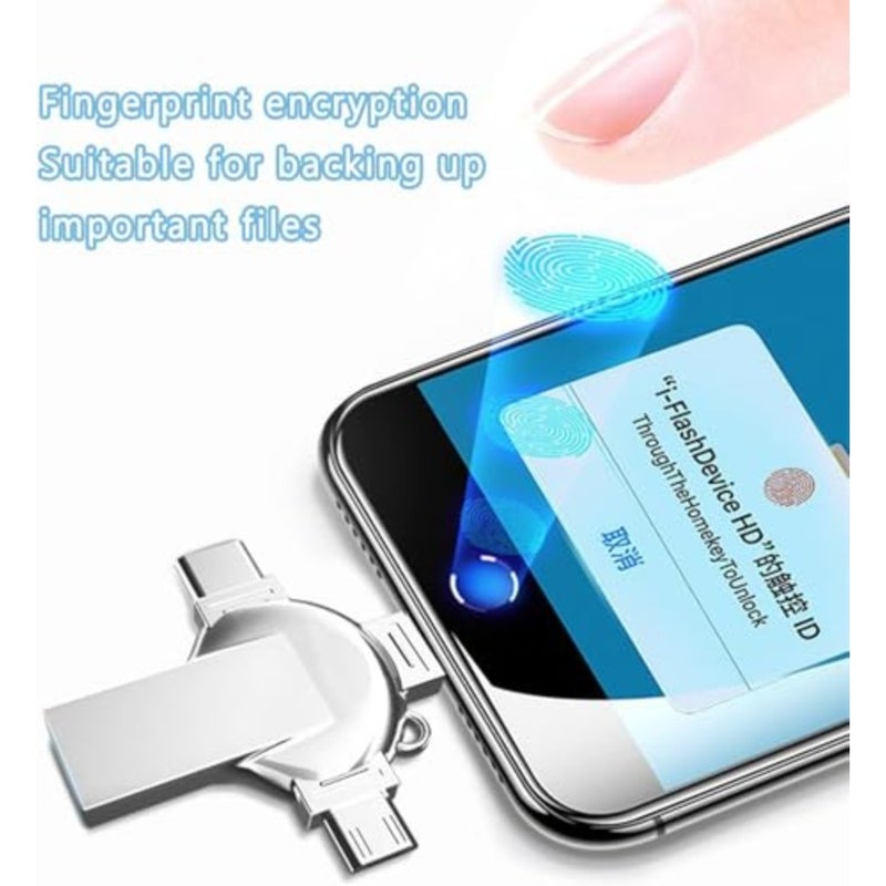 USB Flash Drive, 2TB 3.0 High Speed 4 in 1 Type-c OTG Stick External Storage, for More Devices - Image 3