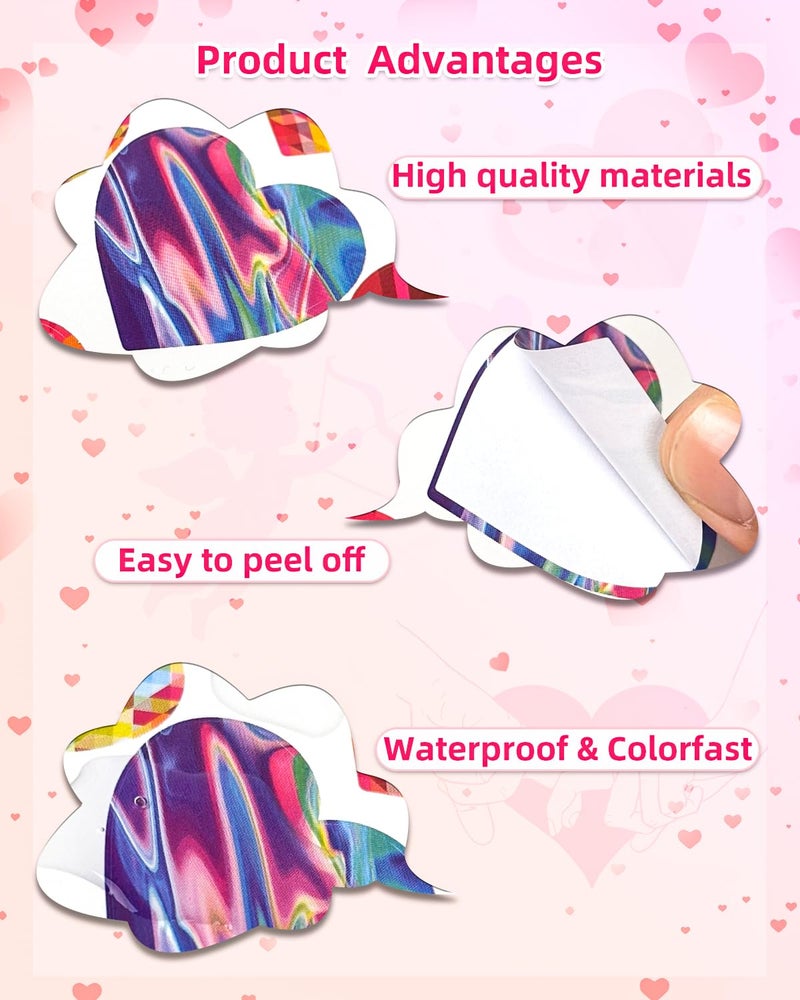 Ozepao 32 Sheets Heart Stickers  384 Pcs Valentines Day Stickers For Kids  Holiday Sticker For Envelopes  Cards Or Gifts Bags Decor (48 Designs 8 Each) - Image 4
