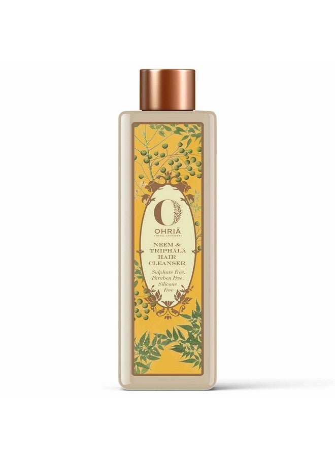 OHRIA Ayurveda Neem & Triphala Hair Cleanser| Free From Silicones, Sulfates & Parabens| Soothes Scalp, Balances Oil & Reduces Dandruff| For All Hair Types| Men & Women | 200Ml - Image 2