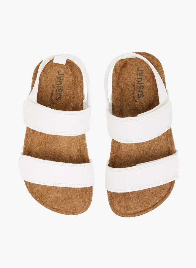 JUNIORS Boys Solid Hook and Loop Closure Sandals