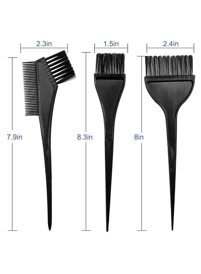 4-Piece Hair Dye Applicator Set with Mixing Bowl, Brushes & Tint Comb for Hair Coloring - Image 2