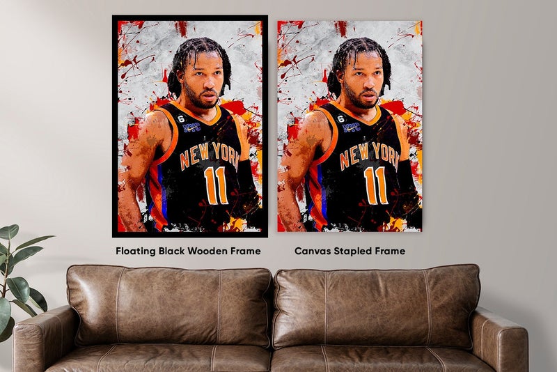 TNESSENTIAL Jalen Brunson Poster New York Knicks Framed Canvas Print Basketball Wall Art Print NBA Artwork Home Decor C58 Birthday Gift - Image 3