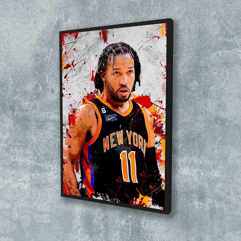 TNESSENTIAL Jalen Brunson Poster New York Knicks Framed Canvas Print Basketball Wall Art Print NBA Artwork Home Decor C58 Birthday Gift - Image 2