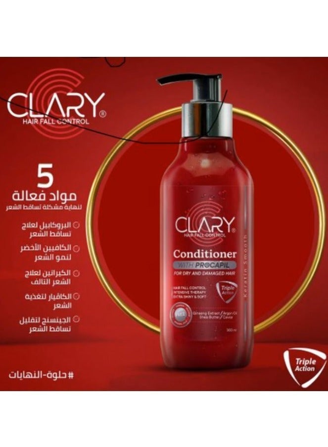CLARY Hair Conditioner with Procapil - Anti Hair Loss & Strengthening - (300 ML) - Image 5