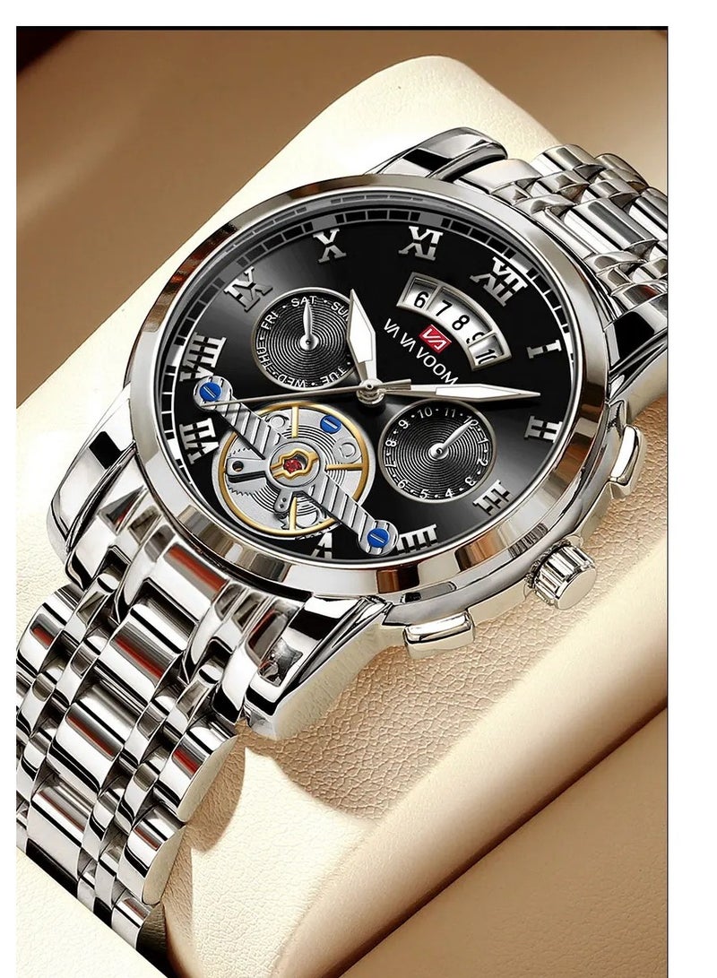 VA VA VOOM New Man Watch Luxury Tourbillon Element Design Sports Watch Waterproof Luminous Light Stainless Wristwatches - Image 2
