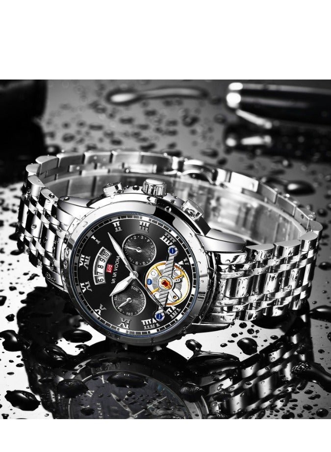 VA VA VOOM New Man Watch Luxury Tourbillon Element Design Sports Watch Waterproof Luminous Light Stainless Wristwatches - Image 3