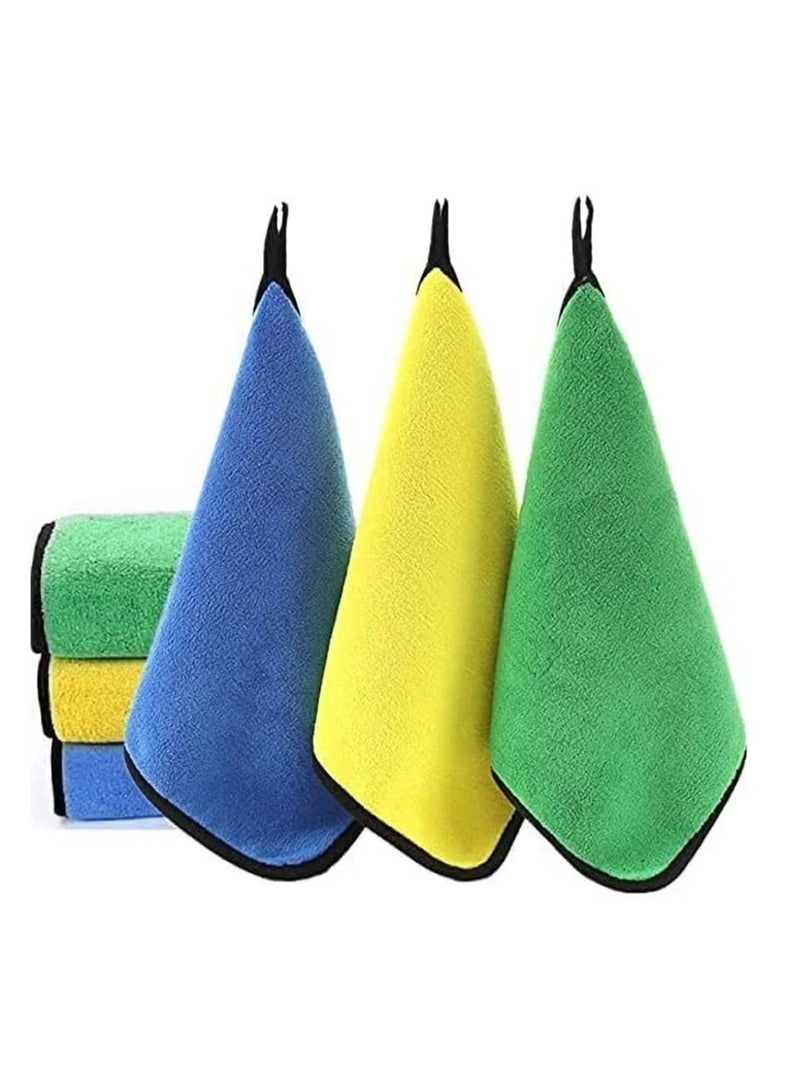 Generic 3-Piece Car Soft Microfiber Absorbent Wash Cleaning Polish Cloth Small 30 x 40 cm  - Image 1