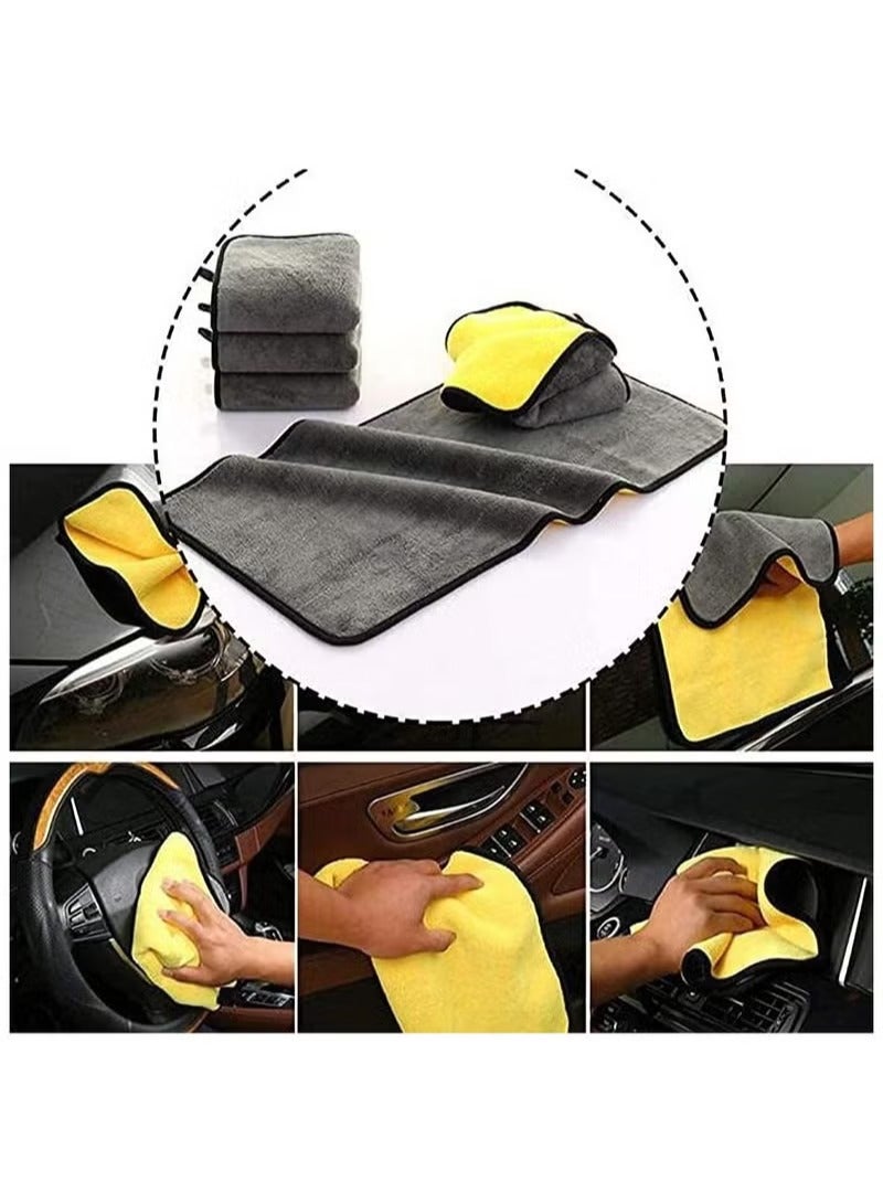 Generic 3-Piece Car Soft Microfiber Absorbent Wash Cleaning Polish Cloth Small 30 x 40 cm  - Image 2
