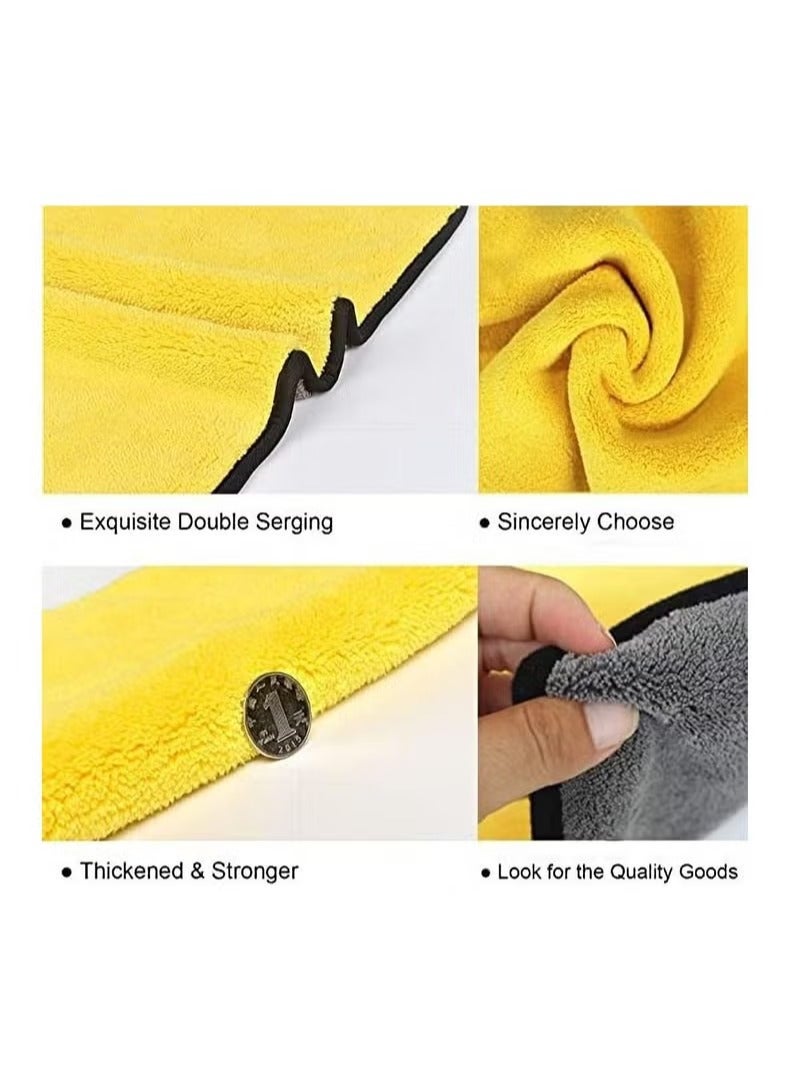 Generic 3-Piece Car Soft Microfiber Absorbent Wash Cleaning Polish Cloth Small 30 x 40 cm  - Image 4