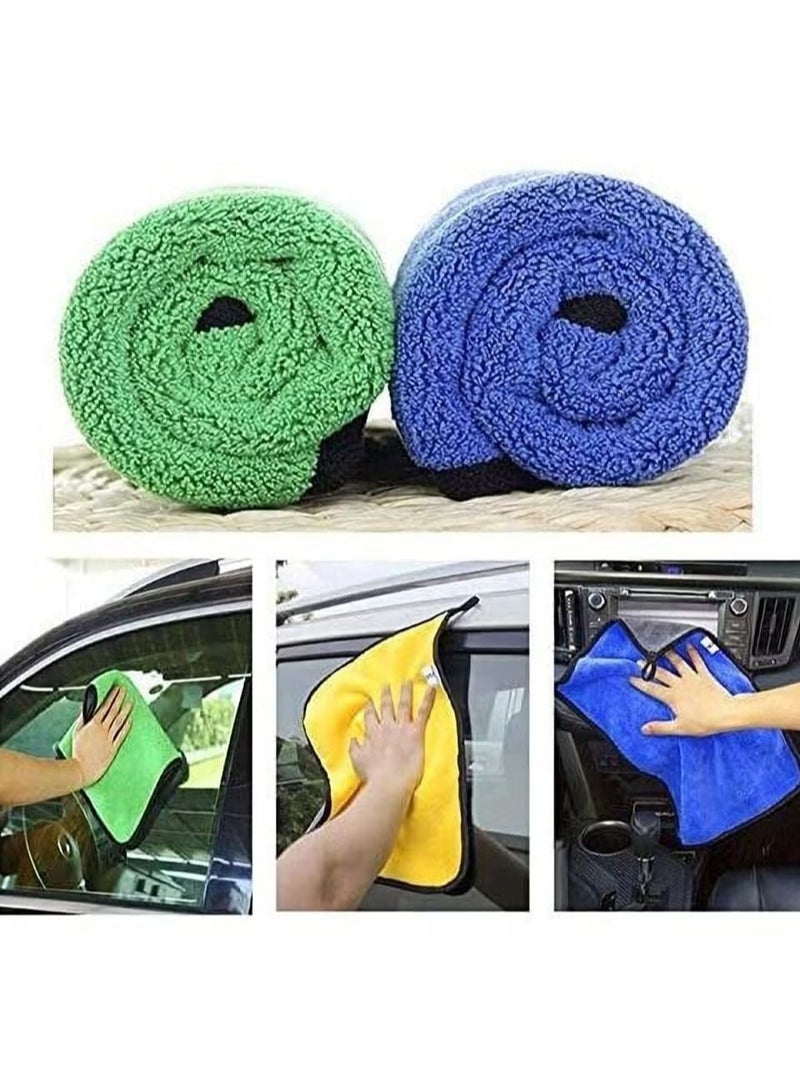 Generic 3-Piece Car Soft Microfiber Absorbent Wash Cleaning Polish Cloth Small 30 x 40 cm  - Image 3