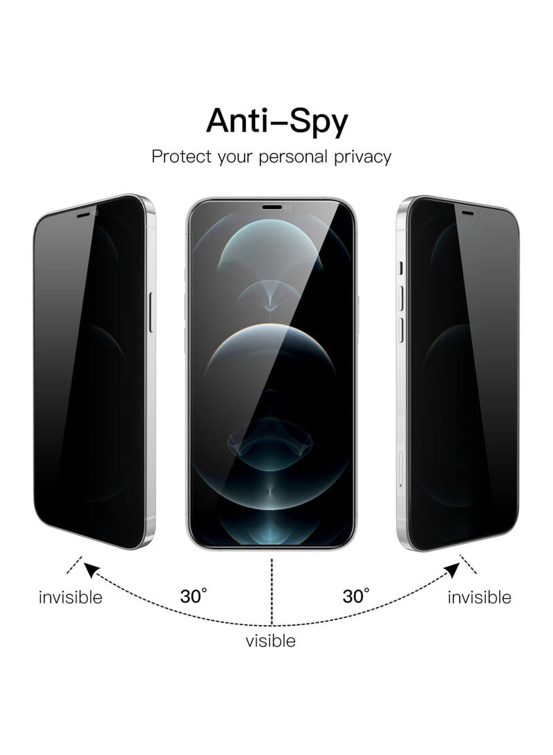 ARMOR Privacy Screen Protector for Apple iPhone 12 / iPhone 12 Pro 6.1-inch Black  - Image 2