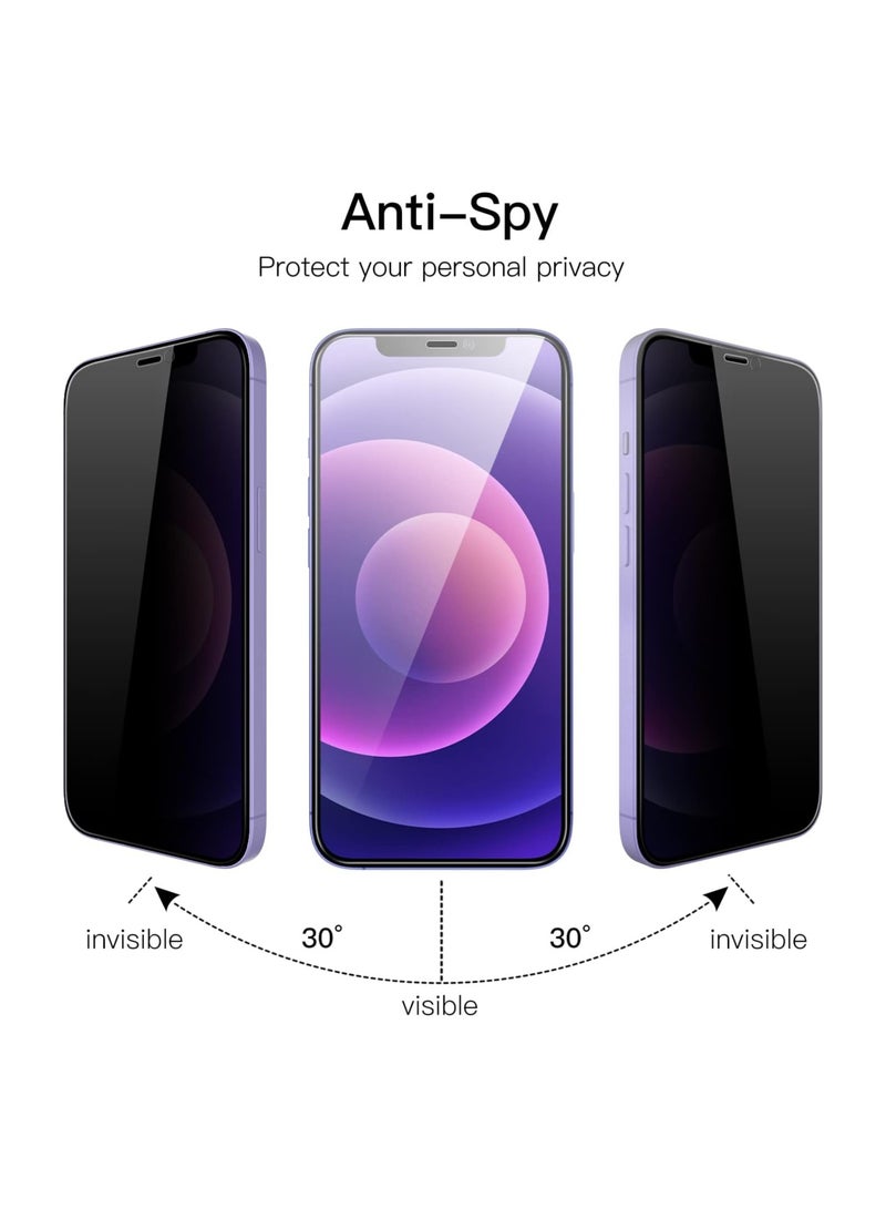 ARMOR Privacy Screen Protector for Apple iPhone 12 / iPhone 12 Pro 6.1-inch Black  - Image 4