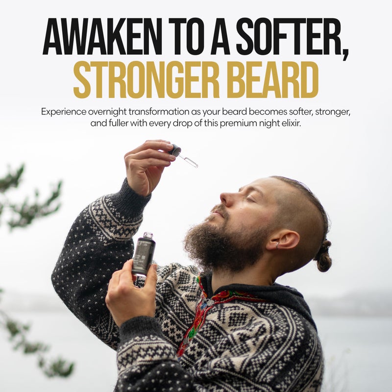 The Beard Struggle - Beard Oil for Men - Natural Blend for Softens, Moisturizing, & Healthier Beard Growth - Viking Storm Night Liquid Silver Elixir - Vegan-Friendly Beard Growth Oil (1 Fl oz) - Image 5
