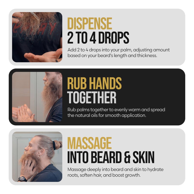 The Beard Struggle - Beard Oil for Men - Natural Blend for Softens, Moisturizing, & Healthier Beard Growth - Viking Storm Night Liquid Silver Elixir - Vegan-Friendly Beard Growth Oil (1 Fl oz) - Image 3